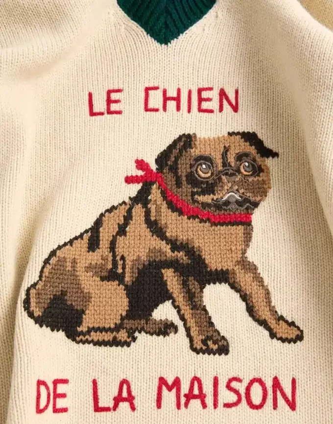 Le Chien De La Maison Jacquard-Wollpullover Le Chien De La Maison Jacquard-Wollpullover
