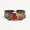 Ledergürtel mit floraler Stickerei 95 mm Ledergürtel mit floraler Stickerei 95 mm