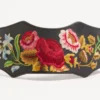 Ledergürtel mit floraler Stickerei 95 mm Ledergürtel mit floraler Stickerei 95 mm