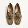 Les Alcôvettes Loafer aus Jacquard-Stoff