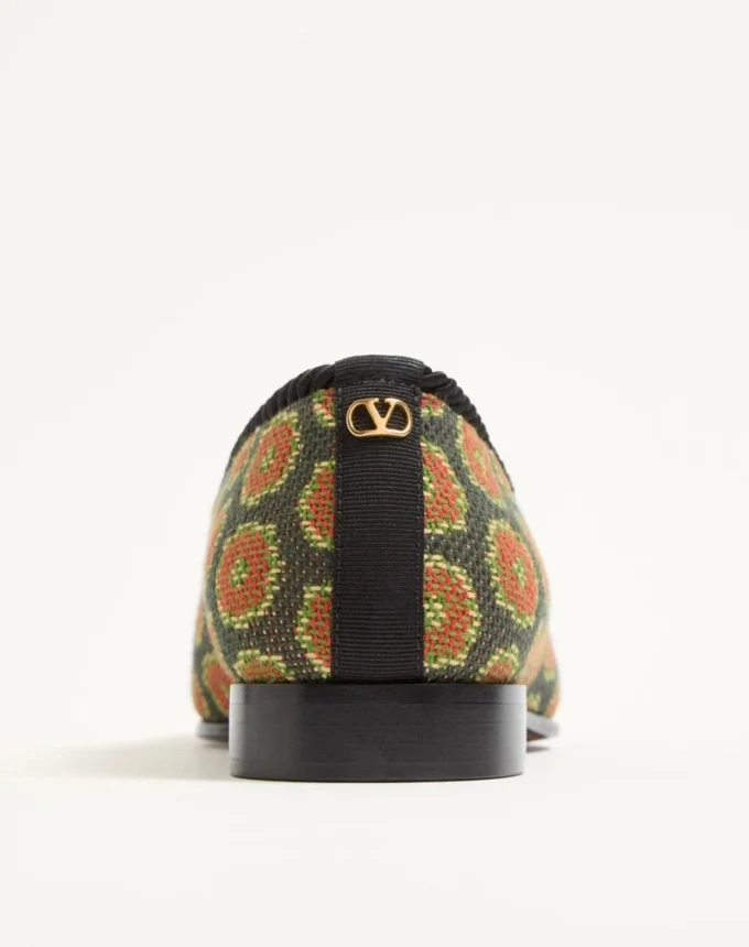 Les Alcôvettes Loafer aus Jacquard-Stoff