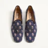 Les Alcôvettes Loafer aus Voyage Imaginaire Canvas-Stoff