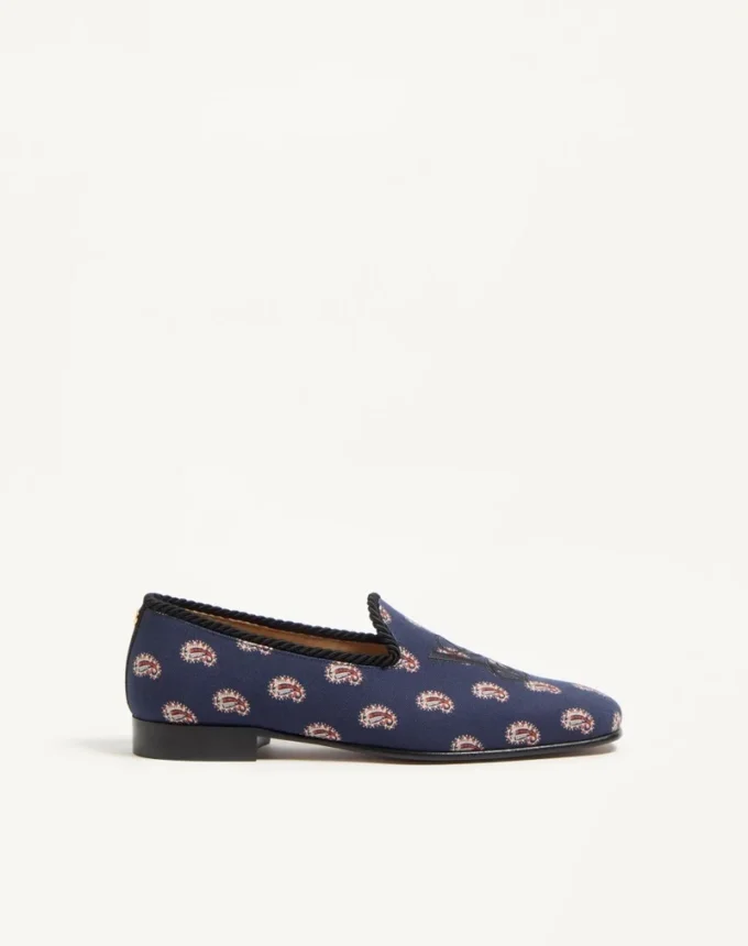 Les Alcôvettes Loafer aus Voyage Imaginaire Canvas-Stoff