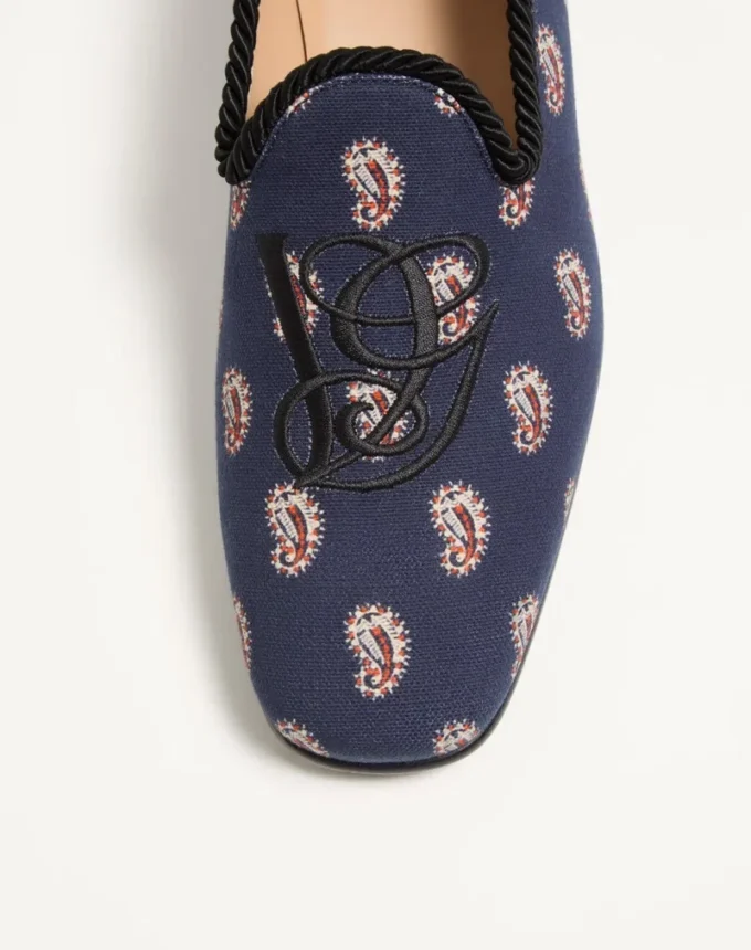 Les Alcôvettes Loafer aus Voyage Imaginaire Canvas-Stoff
