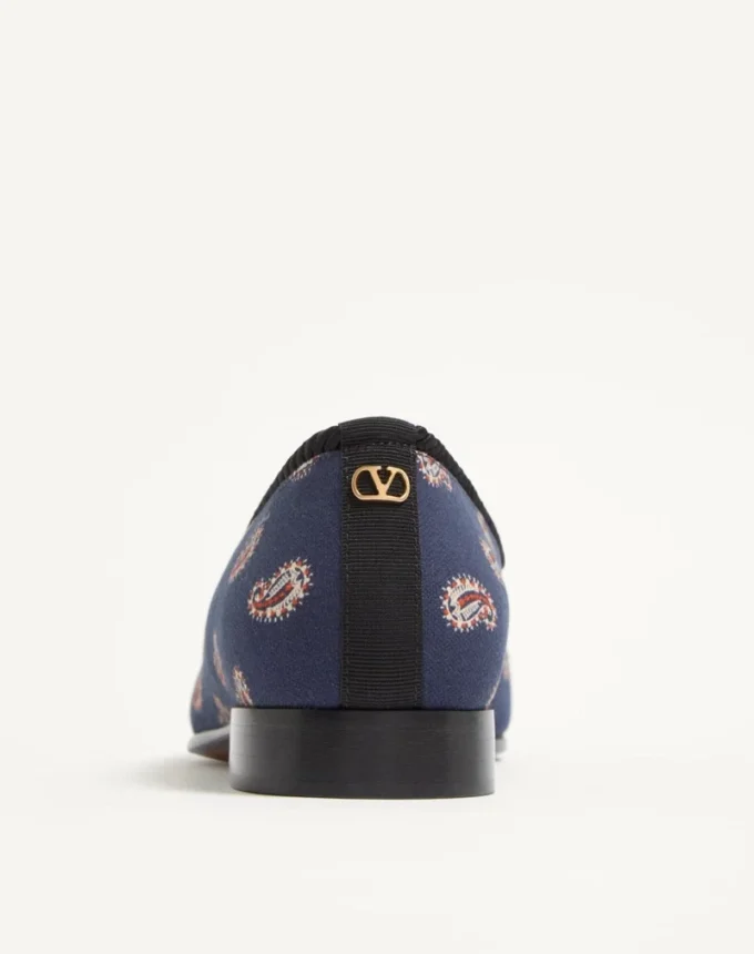 Les Alcôvettes Loafer aus Voyage Imaginaire Canvas-Stoff