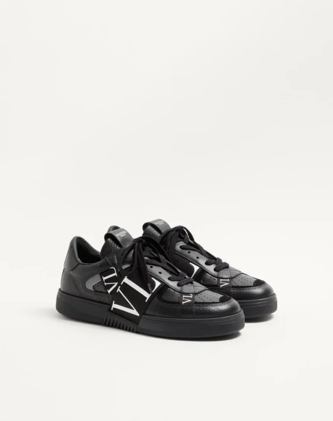 Low-Top-Sneaker Vl7N aus Kalbsleder mit Bändern