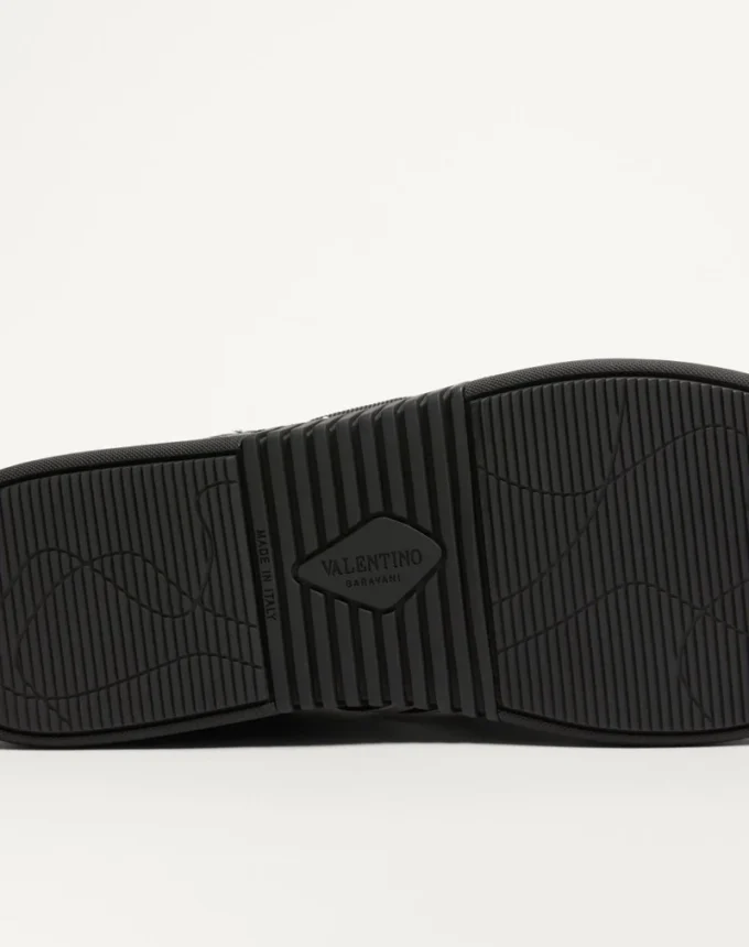 Low-Top-Sneaker Vl7N aus Kalbsleder mit Bändern