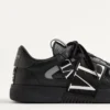 Low-Top-Sneaker Vl7N aus Kalbsleder mit Bändern