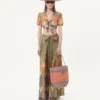Lurex-Hose mit Voyage Imaginaire-Print Lurex-Hose mit Voyage Imaginaire-Print