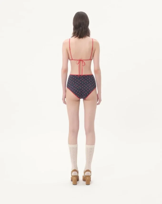 Lycra-Bikini mit Cherryfic-Print
