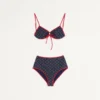 Lycra-Bikini mit Cherryfic-Print