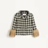 Makro-Hahnentritt-Tweedjacke Makro-Hahnentritt-Tweedjacke