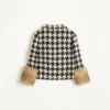 Makro-Hahnentritt-Tweedjacke Makro-Hahnentritt-Tweedjacke