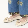 Mary-Jane Bowow Ballerina aus Zickleinleder mit Nieten Mary-Jane Bowow Ballerina aus Zickleinleder mit Nieten