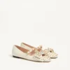 Mary-Jane Bowow Ballerina aus Zickleinleder mit Nieten Mary-Jane Bowow Ballerina aus Zickleinleder mit Nieten