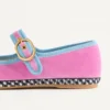Mary-Jane Endouce Samt-Ballerinas mit Le Chat De La Maison-Stickerei Mary-Jane Endouce Samt-Ballerinas mit Le Chat De La Maison-Stickerei