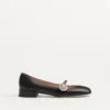 Mary-Jane Preshoes Ballerina aus Zickleinleder mit Schmuckknopf 20 mm Mary-Jane Preshoes Ballerina aus Zickleinleder mit Schmuckknopf 20 mm