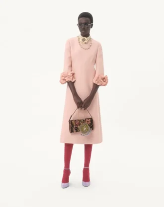 Midi-Kleid aus Crêpe Couture Midi-Kleid aus Crêpe Couture