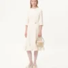 Midi-Kleid aus Crêpe Couture Midi-Kleid aus Crêpe Couture