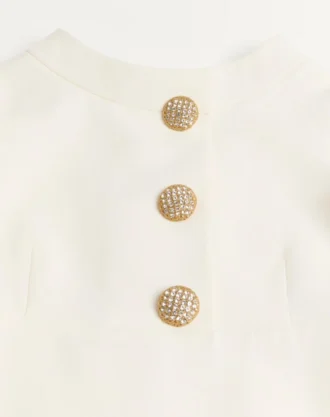 Midi-Kleid aus Crêpe Couture