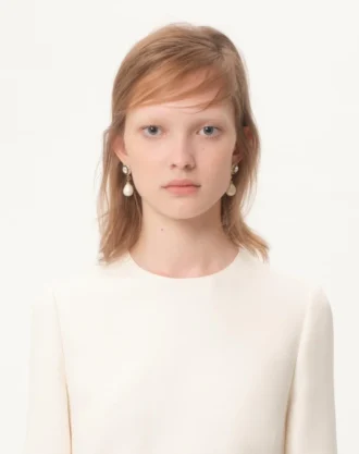 Midi-Kleid aus Crêpe Couture Midi-Kleid aus Crêpe Couture