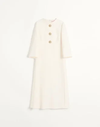 Midi-Kleid aus Crêpe Couture