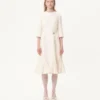 Midi-Kleid aus Crêpe Couture Midi-Kleid aus Crêpe Couture