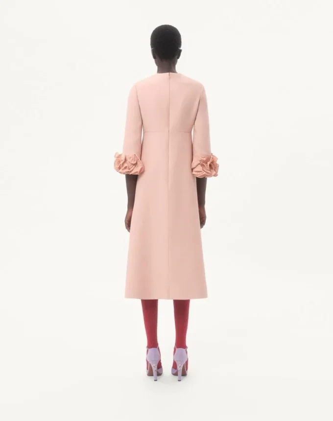 Midi-Kleid aus Crêpe Couture Midi-Kleid aus Crêpe Couture
