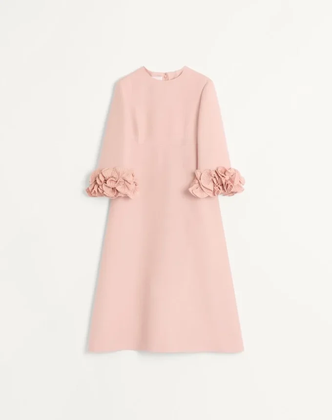 Midi-Kleid aus Crêpe Couture Midi-Kleid aus Crêpe Couture