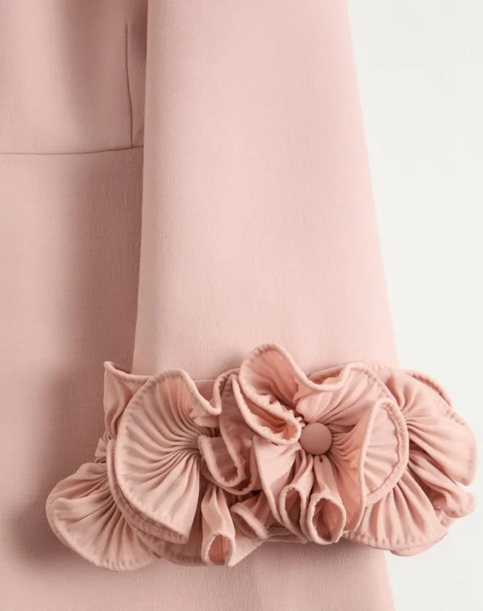 Midi-Kleid aus Crêpe Couture Midi-Kleid aus Crêpe Couture