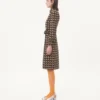 Midi-Kleid aus Crêpe de Chine mit Petit-Charles-Print Midi-Kleid aus Crêpe de Chine mit Petit-Charles-Print