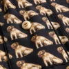 Midi-Kleid aus Crêpe de Chine mit Petit-Charles-Print Midi-Kleid aus Crêpe de Chine mit Petit-Charles-Print