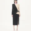 Midi-Kleid aus Wollkrepp Midi-Kleid aus Wollkrepp
