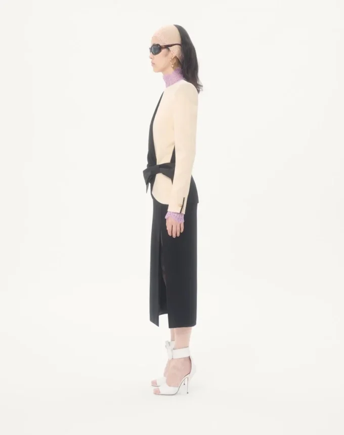 Midi-Kleid aus Wollkrepp Midi-Kleid aus Wollkrepp