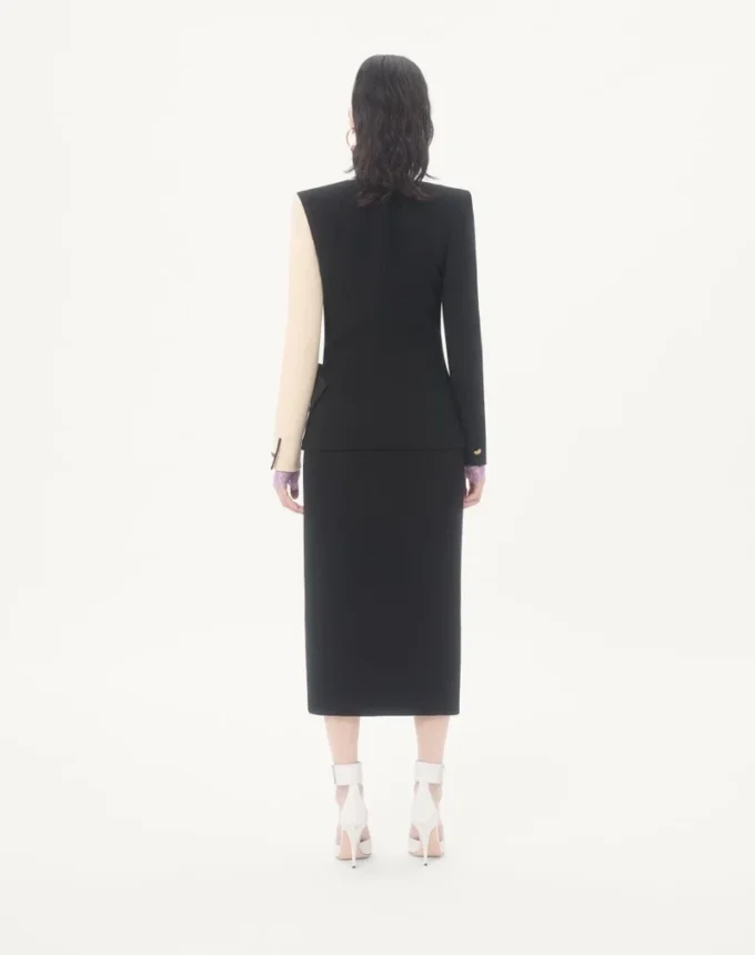 Midi-Kleid aus Wollkrepp Midi-Kleid aus Wollkrepp