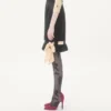 Midi-Rock aus doppeltem Satin Midi-Rock aus doppeltem Satin