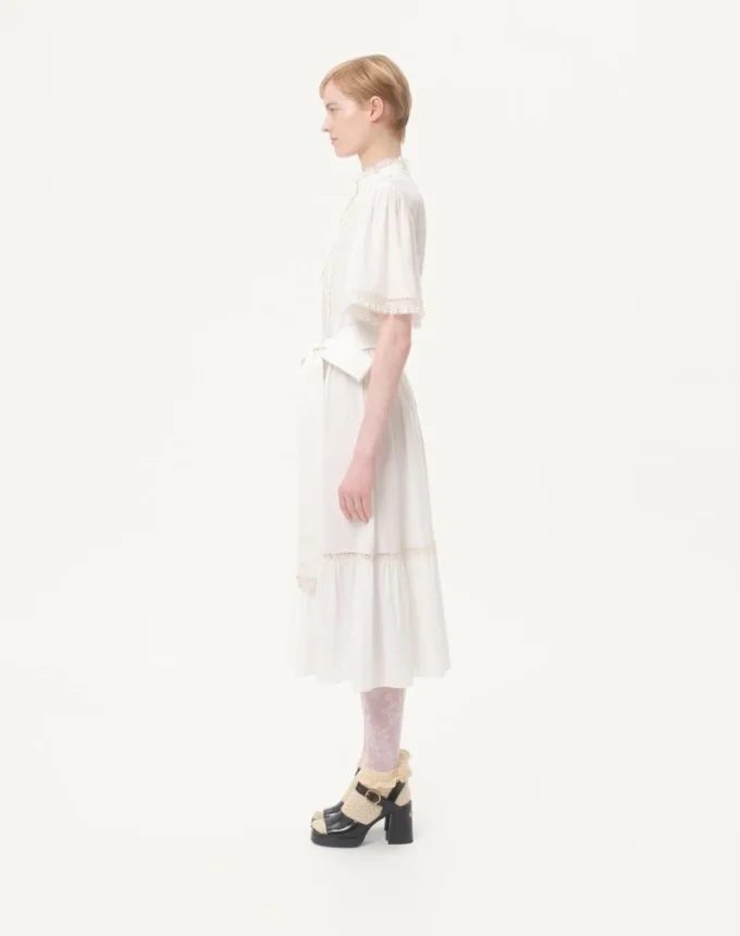 Midikleid aus Baumwoll-Musselin Midikleid aus Baumwoll-Musselin