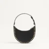Mini Rockstud Hobo-Tasche aus genarbtem Kalbsleder Mini Rockstud Hobo-Tasche aus genarbtem Kalbsleder