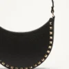 Mini Rockstud Hobo-Tasche aus genarbtem Kalbsleder Mini Rockstud Hobo-Tasche aus genarbtem Kalbsleder