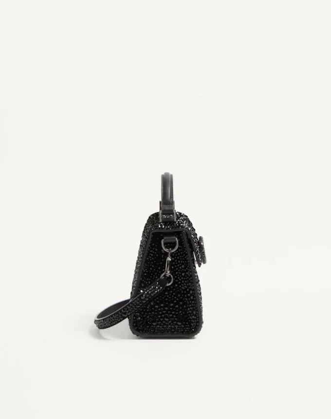 Mini-Vsling-Handtasche mit funkelnder Stickerei Mini-Vsling-Handtasche mit funkelnder Stickerei