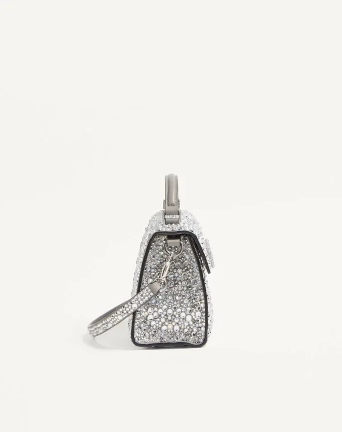 Mini-Vsling-Handtasche mit funkelnder Stickerei Mini-Vsling-Handtasche mit funkelnder Stickerei