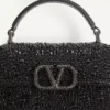 Mini-Vsling-Handtasche mit funkelnder Stickerei Mini-Vsling-Handtasche mit funkelnder Stickerei