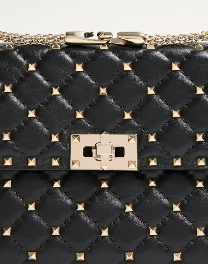 Mittlere Nappa Rockstud Spike Tasche Mittlere Nappa Rockstud Spike Tasche