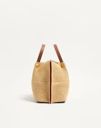 Mittlere Sommertasche aus Stroh