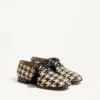 Mj Blues Derby aus gewebtem Leder mit Hahnentrittmuster