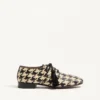 Mj Blues Derby aus gewebtem Leder mit Hahnentrittmuster