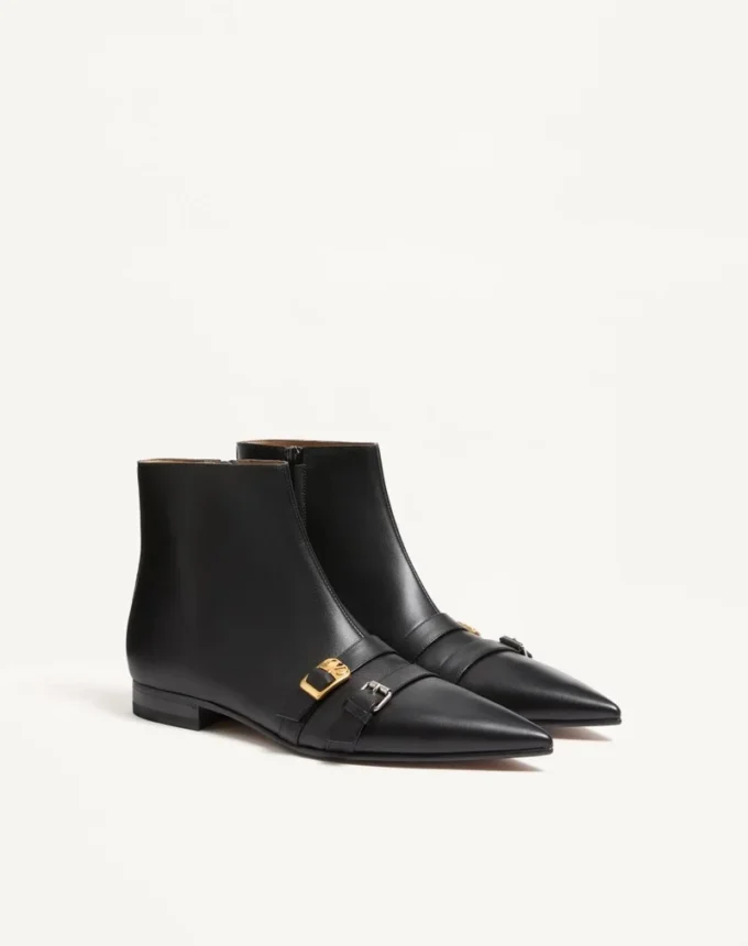 Mockers-Stiefeletten aus Kalbsleder Mockers-Stiefeletten aus Kalbsleder