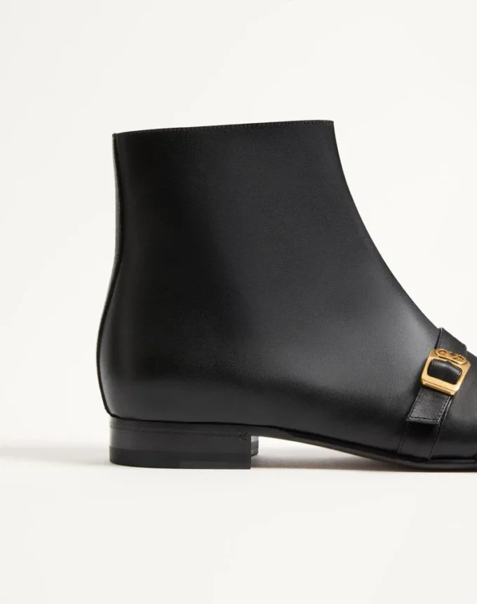 Mockers-Stiefeletten aus Kalbsleder Mockers-Stiefeletten aus Kalbsleder