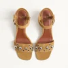 Nellcôte Crust Leder-Sandalen 60 mm Nellcôte Crust Leder-Sandalen 60 mm