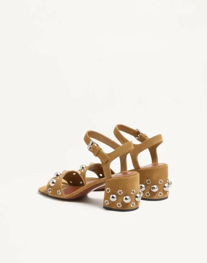 Nellcôte Crust Leder-Sandalen 60 mm Nellcôte Crust Leder-Sandalen 60 mm